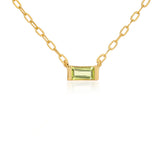 AUGUST - BIRTHSTONE CHAIN NECKLACE