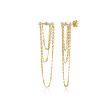 CASCADE BAR STUD EARRINGS