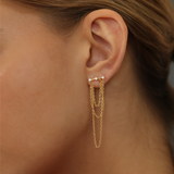 CASCADE BAR STUD EARRINGS