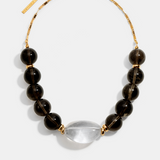 EL SILENCIO NECKLACE - SMOKY QUARTZ