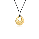 DOME PENDANT - LEATHER CORD