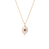 PEARL STONE PENDANT - PINK TOURMALINE