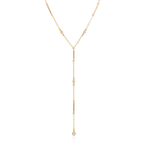 MULTISTONE BAR LARIAT NECKLACE