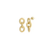 GOLD LINK DROP EARRINGS