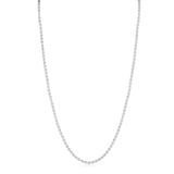 FLAT BEADED CHAIN - SILVER