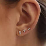 MIRRORED STUD EARRINGS