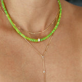 MULTISTONE LARIAT NECKLACE