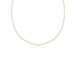 OVAL MINI PEARL NECKLACE