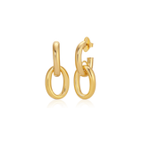 LINK HOOP EARRING - GOLD