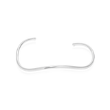 WAVED CHOKER NECKLACE - SILVER