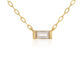 APRIL - BIRTHSTONE CHAIN NECKLACE