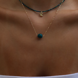 CHRYSOCOLLA SINGLE STONE NECKLACE