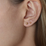 GOLD STUD DUO SET