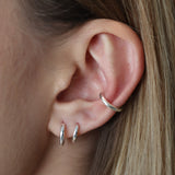 THIN CUFF EARRING - SILVER