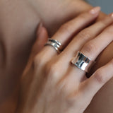 MEMENTO BAND RING - SILVER