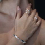 AURA CUFF BRACELET - SILVER