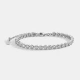 BEZEL TENNIS BRACELET 3MM - SILVER
