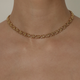 BARBELL LINK CHAIN NECKLACE