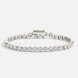 BEZEL TENNIS BRACELET 3MM - SILVER