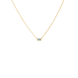 BIRTHSTONE PENDANT - BLUE TOPAZ
