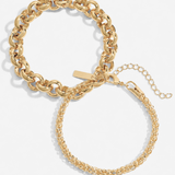 CHAIN CONTRAST BRACELET SET