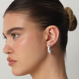 BOLD HOOP EARRINGS - SILVER