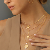 SAN BENITO FACETED MEDALLION PENDANT