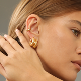 DOME MINI HOOP EARRING 18MM