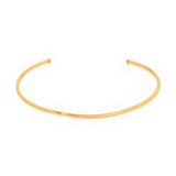 CURVE DETAIL CHOKER NECKLACE - GOLD
