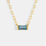 DECEMBER - BIRTHSTONE CHAIN NECKLACE