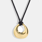 DOME PENDANT - LEATHER CORD
