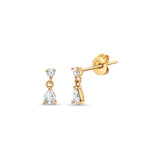 DROP DETAIL SINGLE STUD EARRING