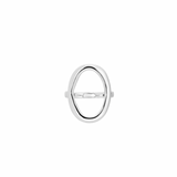 AURA HALO SILVER RING