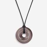 MAUVE AGATE CORD NECKLACE