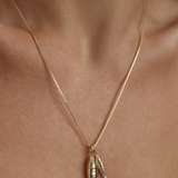 GOLDEN FISH PENDANT NECKLACE