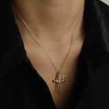 CROSS CLUSTER NECKLACE