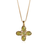 AURORA CROSS PENDANT - PERIDOT
