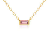 JULY - BIRTHSTONE CHAIN NECKLACE