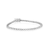 BEZEL TENNIS BRACELET 2MM - SILVER
