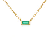 MAY - BIRTHSTONE CHAIN NECKLACE