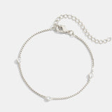 MULTISTONE CHAIN BRACELET - SILVER