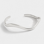 WAVE CUFF BRACELET - SILVER
