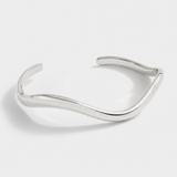 WAVE CUFF BRACELET - SILVER