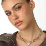 OASIS STATEMENT NECKLACE - GREEN AMETHYST