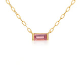 OCTOBER - BIRTHSTONE CHAIN NECKLACE