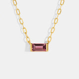 OCTOBER - BIRTHSTONE CHAIN NECKLACE