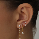 PAULINA CHAIN STUD EARRINGS