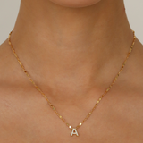 PAVE INITIAL NECKLACE