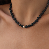 POSITANO NECKLACE - BLACK TOURMALINE