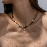 POSITANO NECKLACE - BROWN RUTILATED QUARTZ
